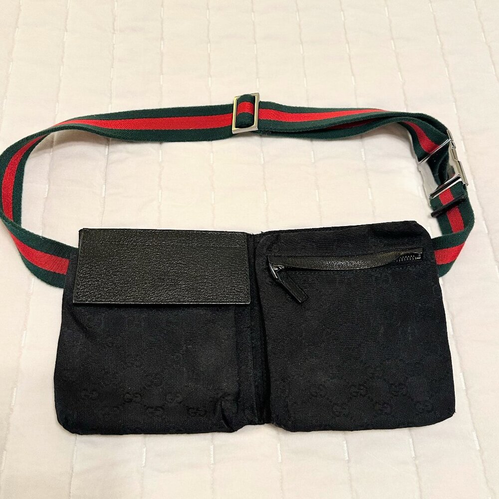 Gucci GG Black Waist Bag